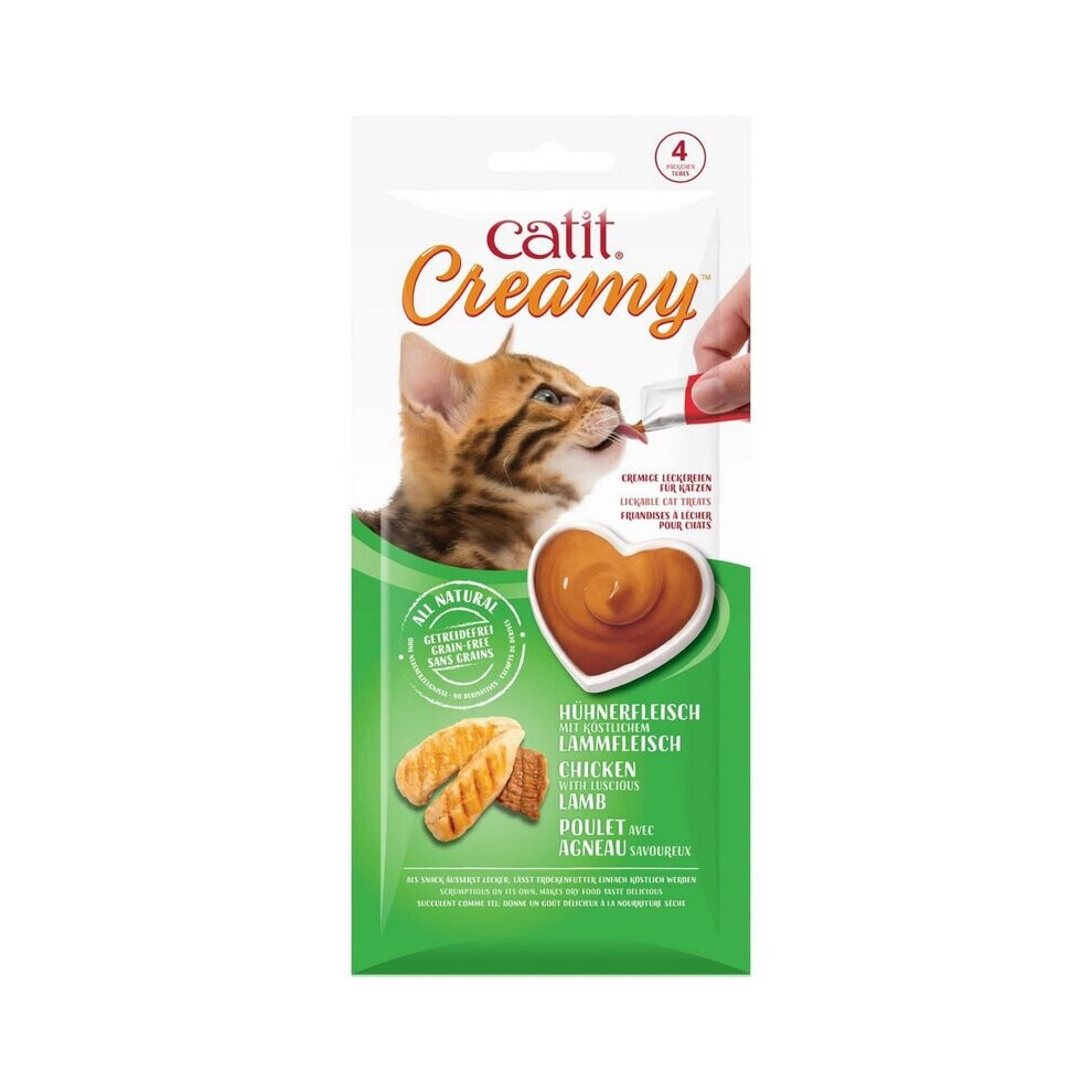 Catit Creamy Lickable Treats (Chicken & Lamb, 40 g)