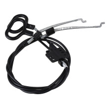 2-Pack 2# D-Handle Cable Pulls for Recliner Sofas, 920x118mm, Aluminum Alloy, Black