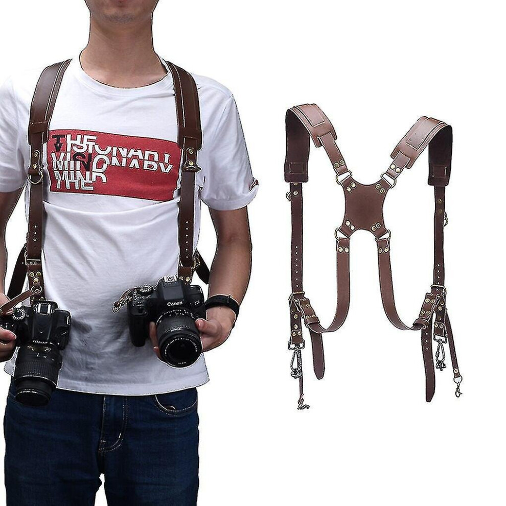 Camera Strap Leather Dslr Strap Double Shoulder Strap Photography Accessories Came