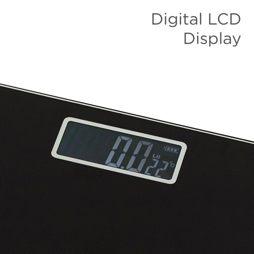 Black + Decker BLACK+DECKER Digital Bathroom Scale, High Precision Sensor System, Durable Tempered Glass, LCD Display, Black 1