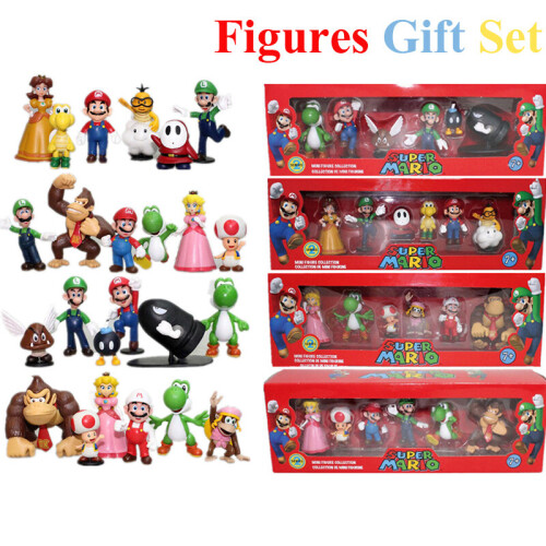 (Version 5) Super Mario Action Figure Toys Dolls Model Set 2