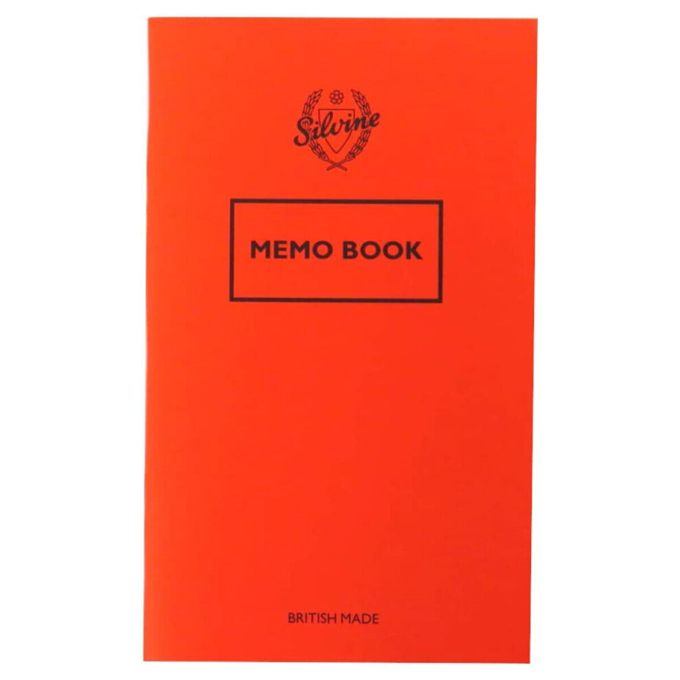 Red Pocket Lined Memo Book (158mm x 99mm)