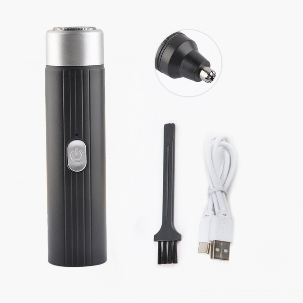 Veeki Ear And Nose Hair Trimmer For Men,Professional Usb Rechargeable Nostril Nasal Hair Vacuum Cleaning System,2 In 1 Lightweight