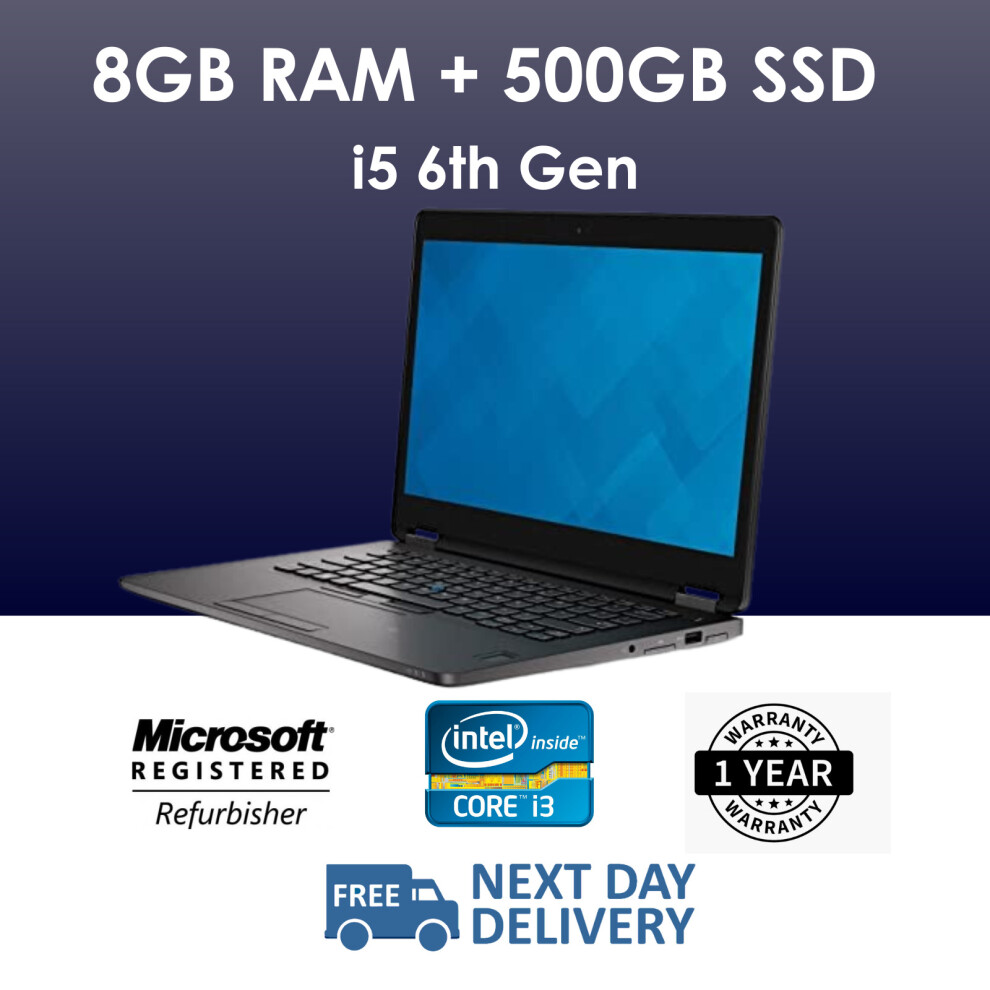 Generic Generic Fast Intel Core i5 6th Gen Windows 10 8GB RAM 500GB SSD WI-FI LAPTOP
