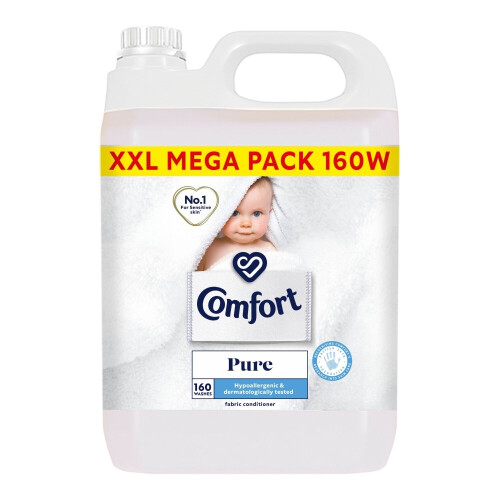 (Pure) Comfort Fabric Conditioner XXL Mega Pack, 160W