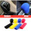 (Red) 2Pcs Universal Manual Car Silicone Gear Head Shift Knob Cover Gear Shift Collars Handbrake Grip Car Hand Brake Covers 4