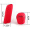 (Red) 2Pcs Universal Manual Car Silicone Gear Head Shift Knob Cover Gear Shift Collars Handbrake Grip Car Hand Brake Covers 6
