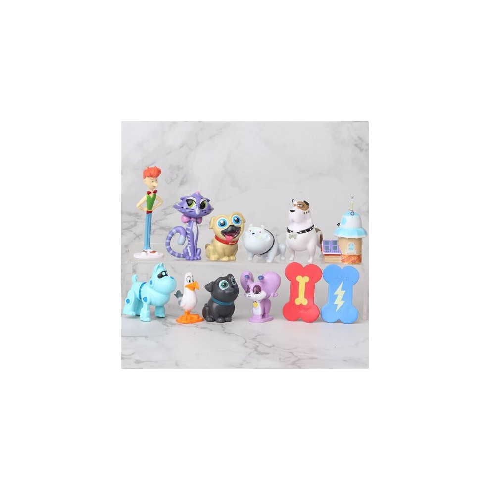 12pcs Puppy Dog Pals Bingo Rolly Skateboards Action Figure Toy Christmas Gift