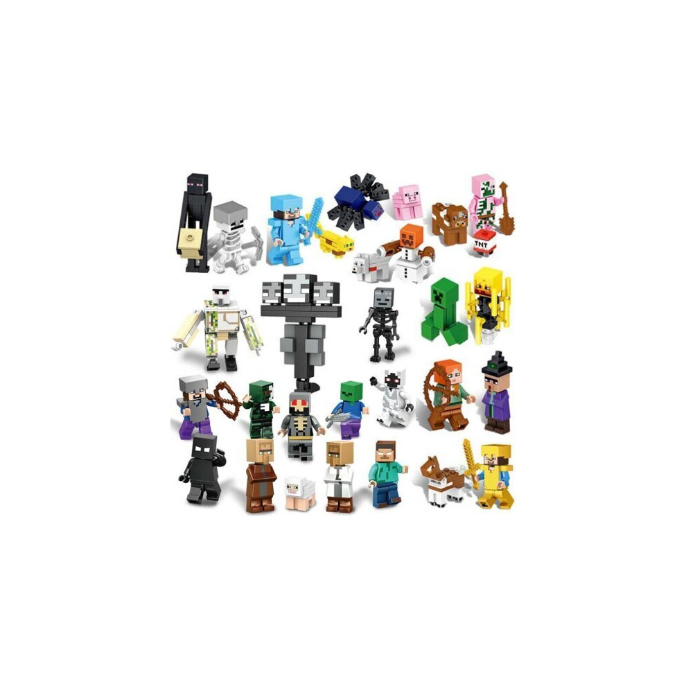 Doyarbim 29Pcs My World Minifigure Fit Lego Building Block Kids Toy