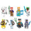 (Style C 16pcs) 16Pcs/Set Building Blocks Minifigure Mini Toys 6