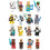 (Style C 16pcs) 16Pcs/Set Building Blocks Minifigure Mini Toys 1