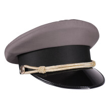 (57) Deluxe Chauffeurs Cap - Grey