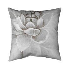 Begin Home Decor 5541-2020-FL88-1 20 x 20 in. Delicate White Chrysanthemum-Double Sided Print Indoor Pillow