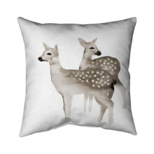 Begin Home Decor 5541-2020-AN453-2 20 x 20 in. Brown Faons-Double Sided Print Indoor Pillow