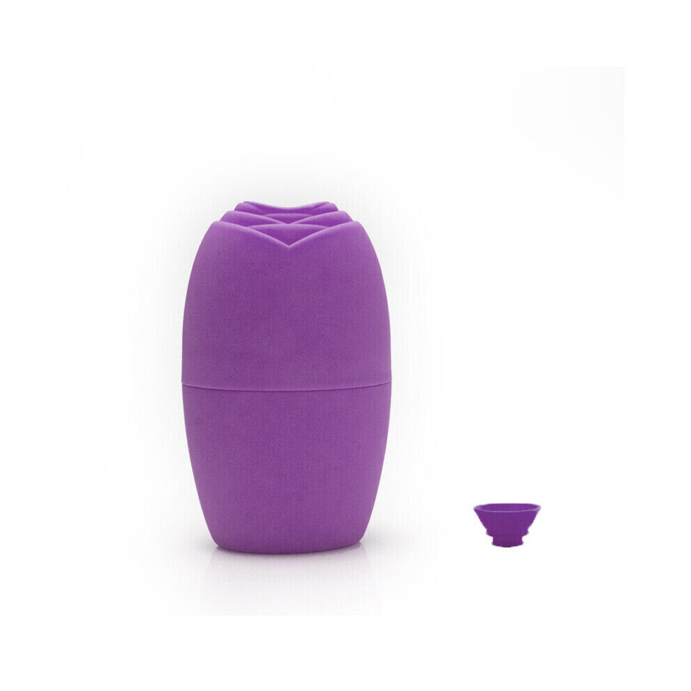 Srj Star Purple ( ) Silicone Ice Cube Massager Face Ice Roller Mold Reusable Facial Care Beauty Tool
