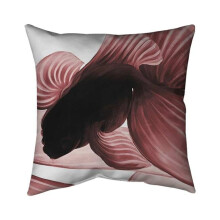 Begin Home Decor 5541-2626-AN176-1 26 x 26 in. Two Red Betta-Double Sided Print Indoor Pillow