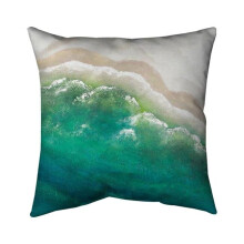 Begin Home Decor 5541-2020-CO60 20 x 20 in. Turquoise Sea-Double Sided Print Indoor Pillow