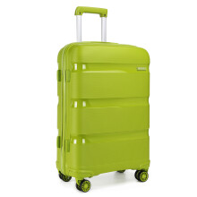 (green, 24 inch) 20/24/28 Inch PP Hard Shell Suitcase With TSA Lock