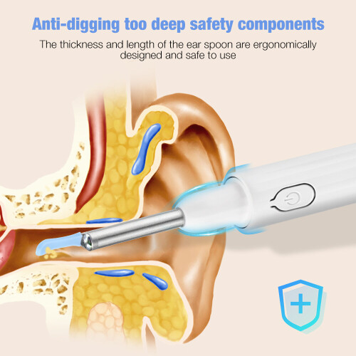 Wireless Visual Ear Wax Cleaner with Endoscope EarPick for Android IOS 2