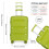 (green, 20 inch) 20/24/28 Inch PP Hard Shell Suitcase With TSA Lock 2