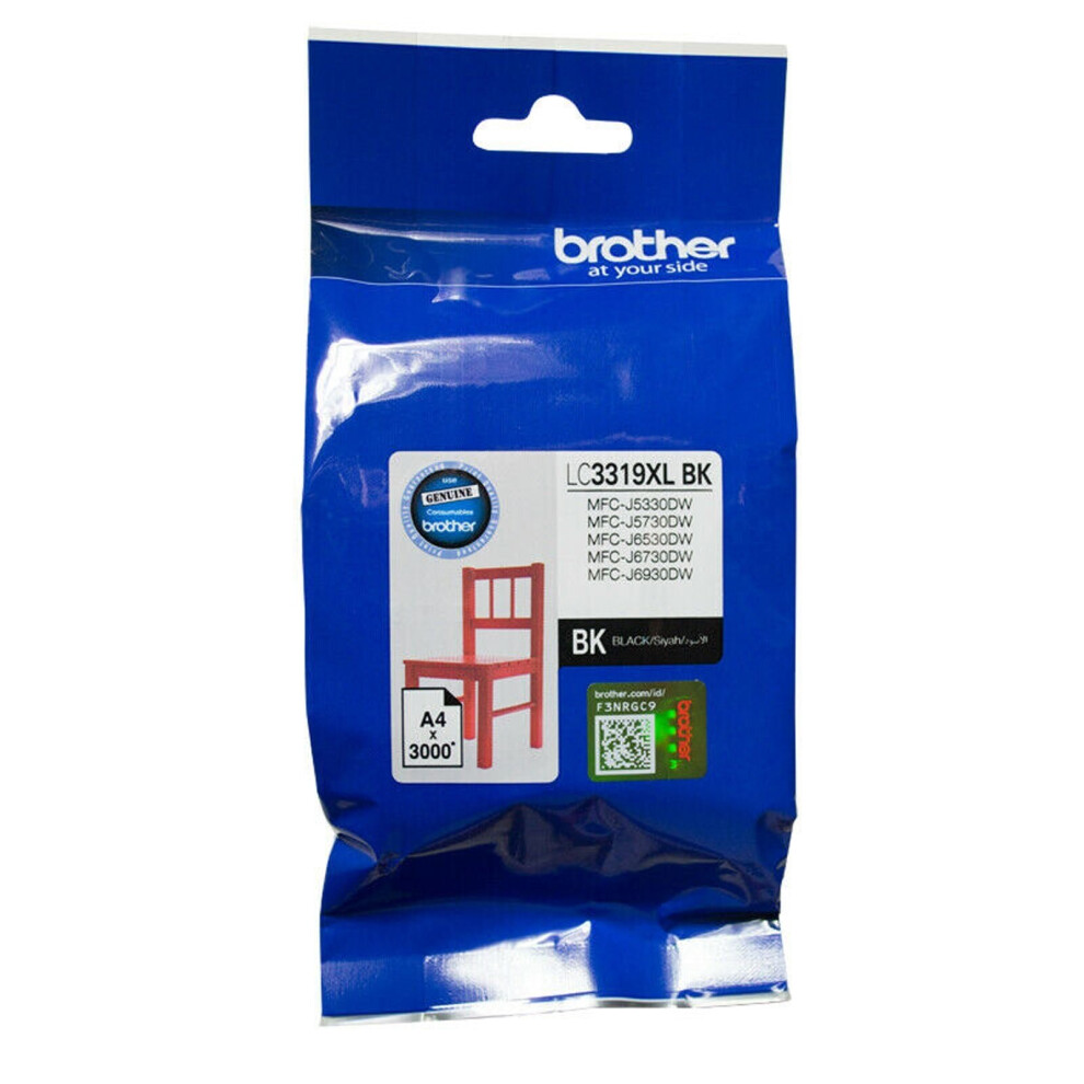 Brother LC3319XL BK Black Ink Cartridge Toner LC-3319XLBK