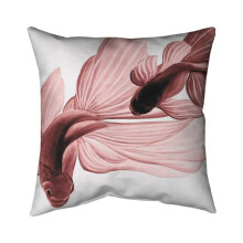 Begin Home Decor 5541-2626-AN177-1 26 x 26 in. Red Betta Fish-Double Sided Print Indoor Pillow