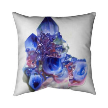 Begin Home Decor 5541-2020-MI79 20 x 20 in. Blue & Purple Quartz Cristal-Double Sided Print Indoor Pillow