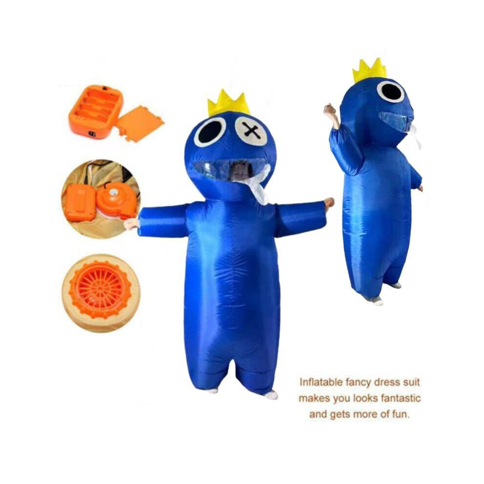 Roblox Rainbow Friends Blue Drool Monster Inflatable Clothes Adults Children on OnBuy