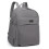 Miss Lulu (grey) Canvas Lightweight Casual School Backpack 2