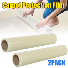2pcs 60CMX100M Heavy Duty Carpet Floor Protection Film Dust Cover Roll