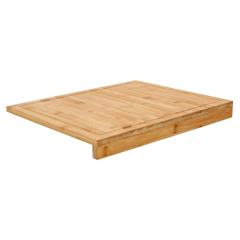 Counter Edge Bamboo Chopping Board Secure Wooden Kitchen Cutting Board Large