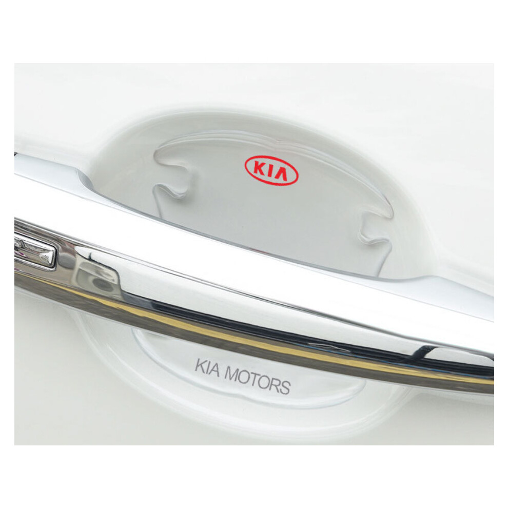 (KIA) 4Pcs Clear Car Door Handle Films Sticker Protector