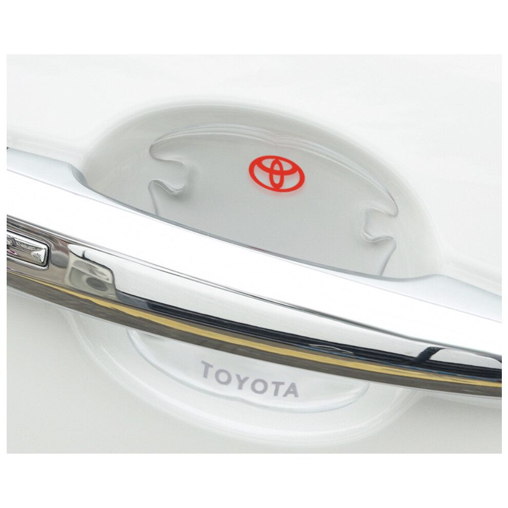 (TOYOTA) 4Pcs Clear Car Door Handle Films Sticker Protector