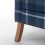 (Blue) Wingback Fireside Armchair Tartan Fabric 2