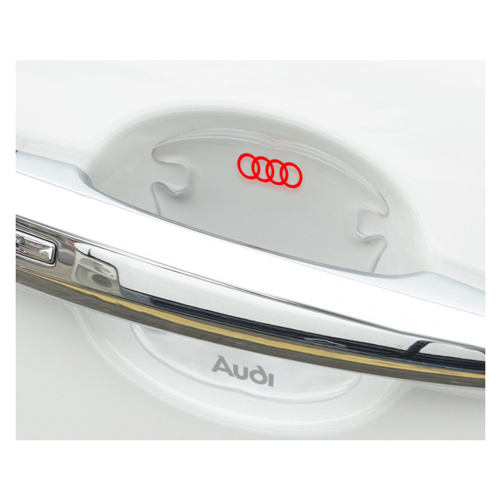 (AUDI) 4Pcs Clear Car Door Handle Films Sticker Protector