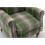 (Green) Wingback Fireside Armchair Tartan Fabric 6