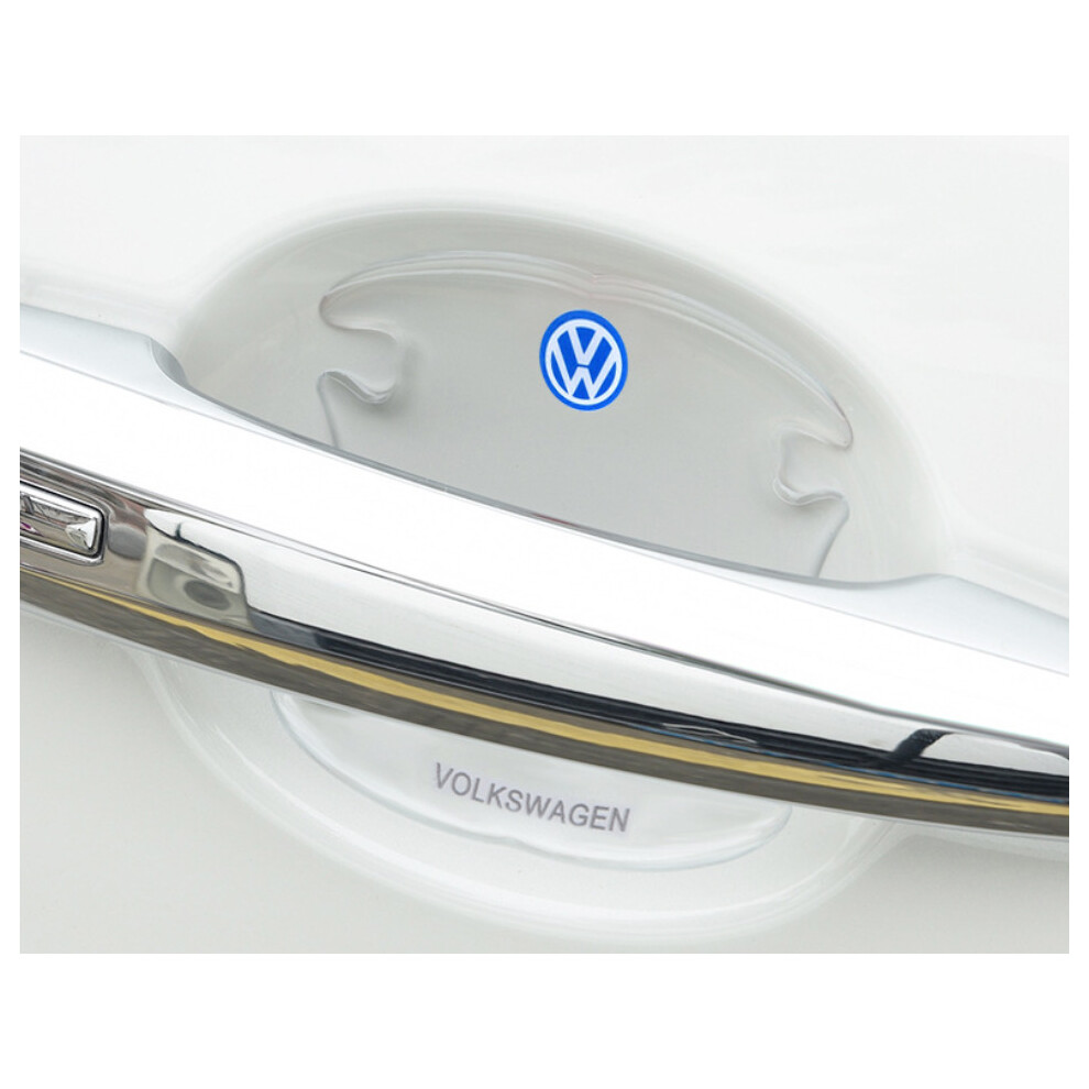 (VOLKSWAGEN) 4Pcs Clear Car Door Handle Films Sticker Protector