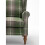 (Green) Wingback Fireside Armchair Tartan Fabric 5