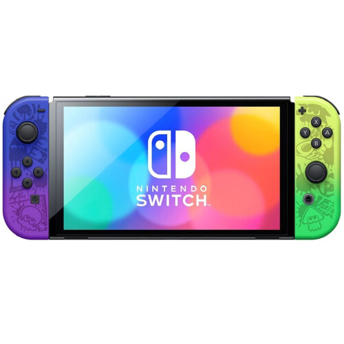 Nintendo Nintendo Switch OLED 64GB Splatoon 3 Edition – 7-inch OLED, Enhanced Audio, Built-in LAN, Joy-Con Controllers 1