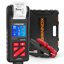 KONNWEI KW720 Car Battery Tester 6V 12V 24V W/Printer Battery Load Tester Automotive 100-2000 CCA for Car Truck Motorcycle(Paper Included)