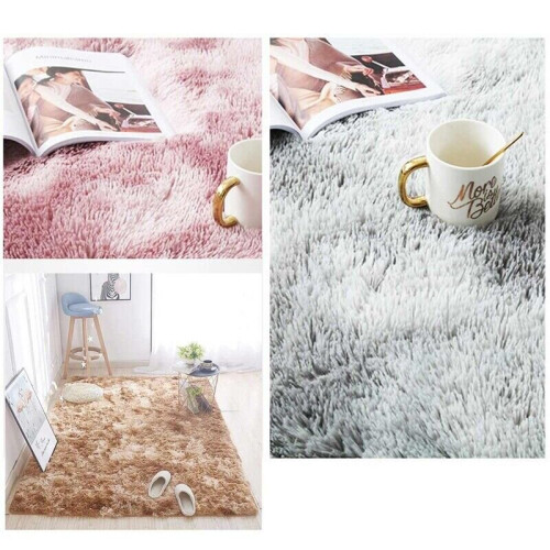 Large Shaggy Fluffy Rugs Anti Slip Soft Carpet for Luxury Floor Area ...