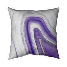 Begin Home Decor 5541-2626-AB39-1 26 x 26 in. Purple Round Geode-Double Sided Print Indoor Pillow
