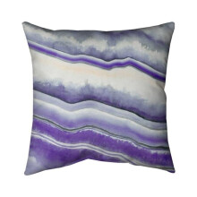 Begin Home Decor 5541-2626-AB40-1 26 x 26 in. Purple Geode-Double Sided Print Indoor Pillow