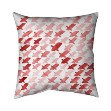 Begin Home Decor 5541-2626-AB70-1 26 x 26 in. X Red Pattern-Double Sided Print Indoor Pillow
