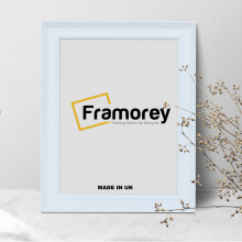 (6x4 Inch) White Poster Frame / Picture Frame / Engraved Wooden Effect Frame / Photo Frame / Personalized Frame