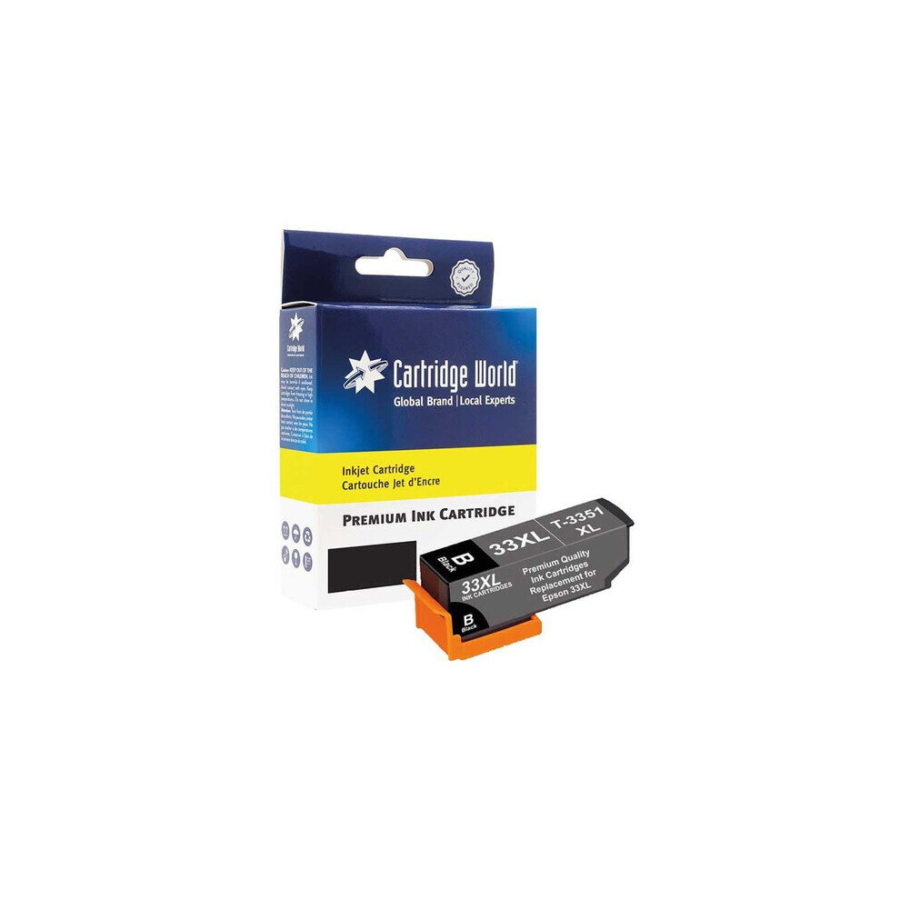 Compatible with Epson 33XL Black Inkjet Cartridge (C13T33514010)