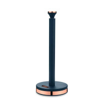 TOWER Kitchen Midnight Blue & Rose Gold Cavaletto Kitchen Roll Holder Towel Pole