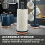 Tower TOWER Kitchen Midnight Blue & Rose Gold Cavaletto Kitchen Roll Holder Towel Pole 3