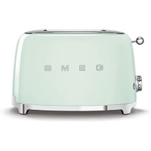 Grille-pain SMEG 4 tranches Années 50 - 2000W Vert TSF03PGEU