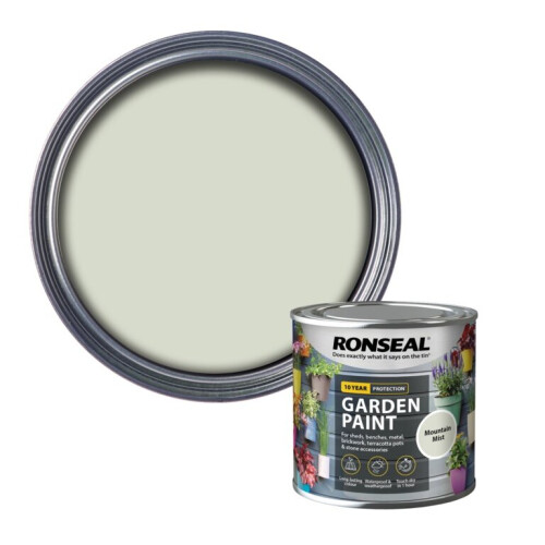 Ronseal Ronseal Garden Paint 250ml Mountain Mist 1